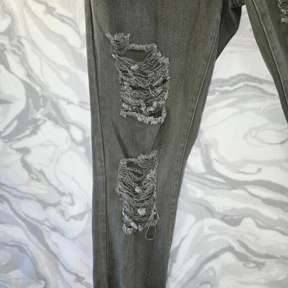 8th of LA Green Men's Holey Joggers Size L - Picture 4 of 7